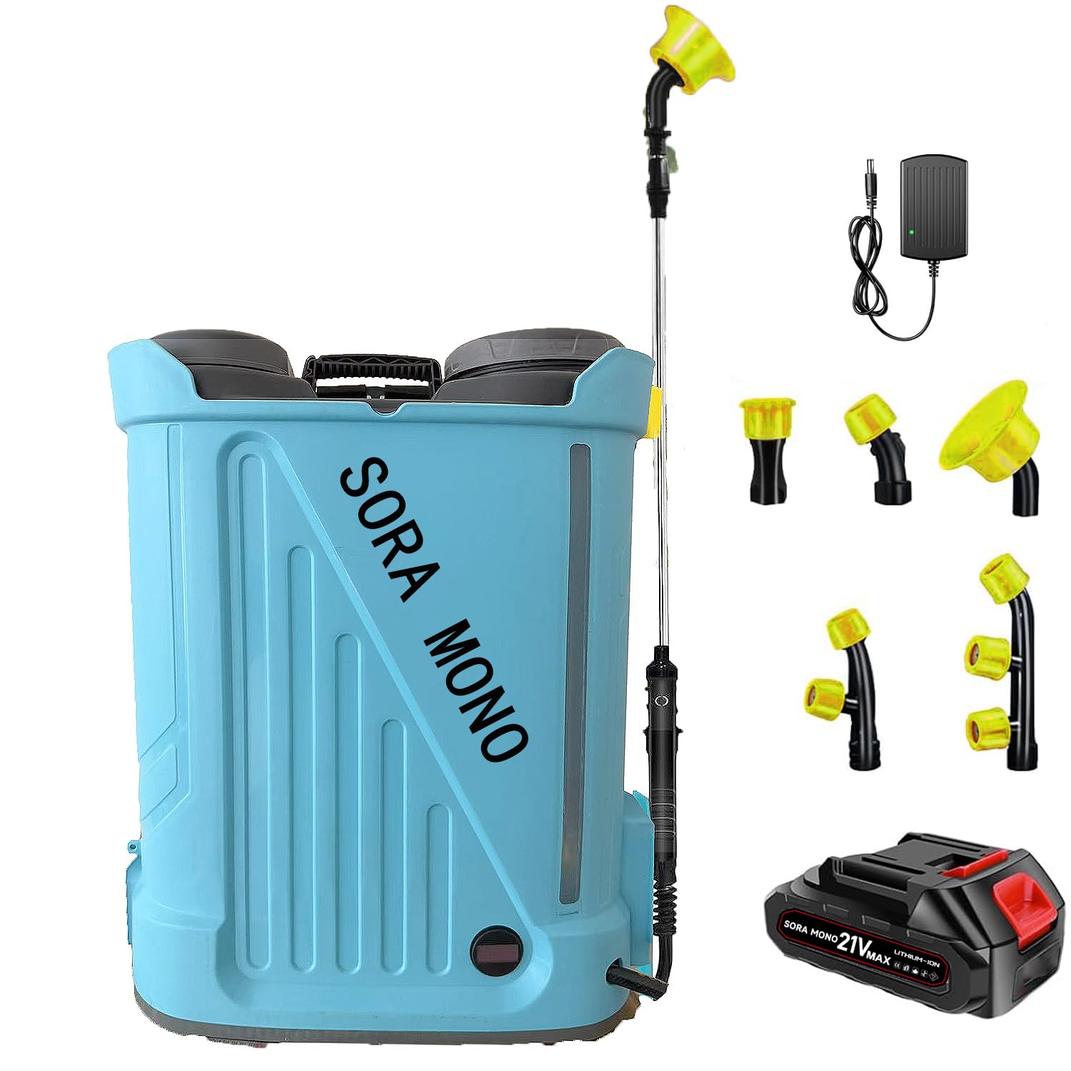 Amazon.co.jp: 電動噴霧器 充電式 背負式20L 混ぜ機能付き 連続自動